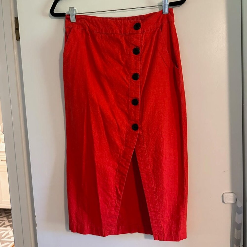 SOLD Urban Outfitters Linen Midi Skirt